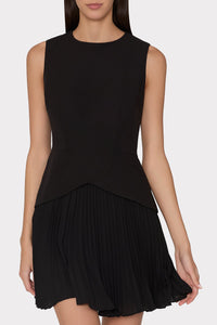 Milly Haddy Pleated Mini Dress