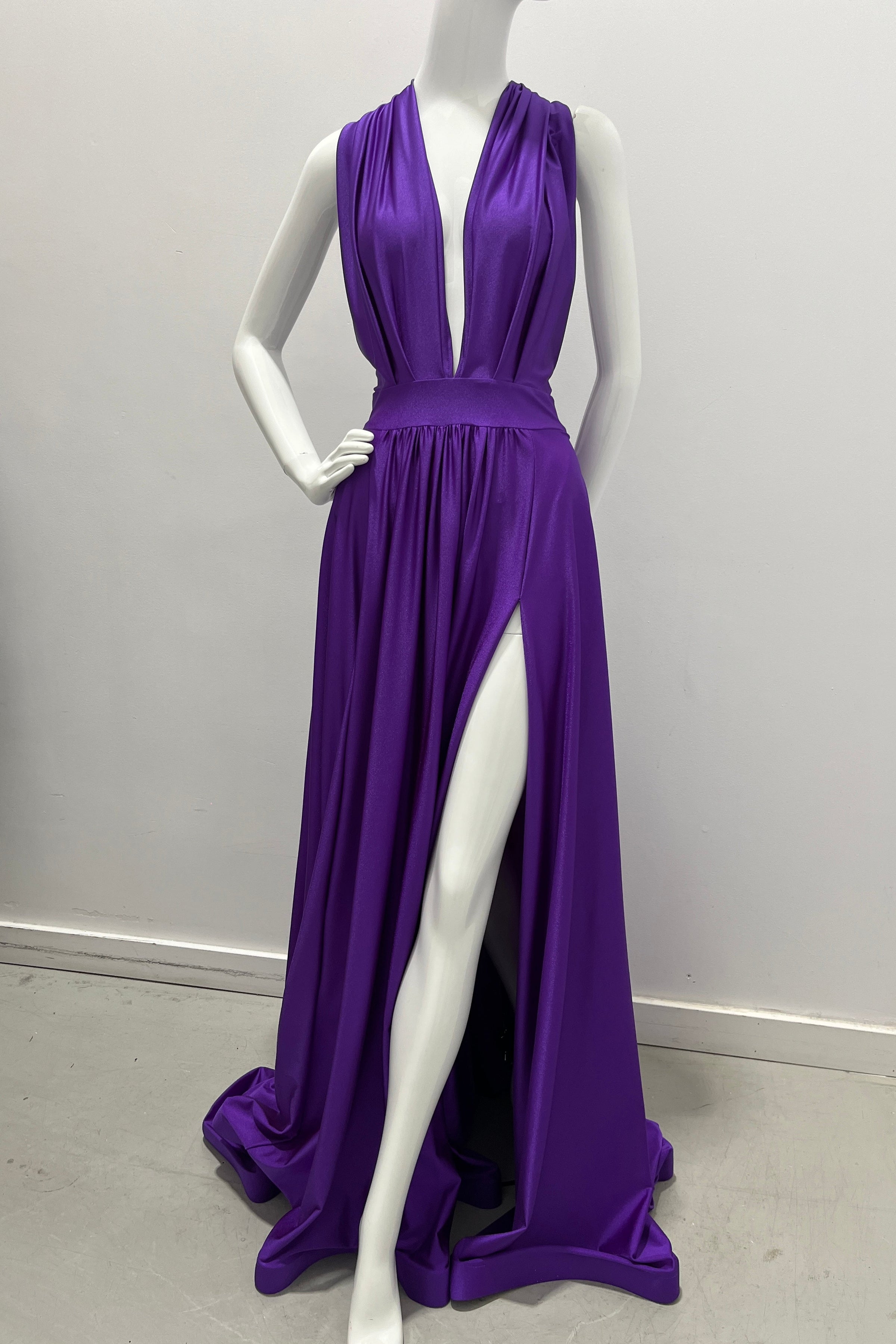 purple jersey dresses Gramercy Liquid Jersey Dress - / Rothko Purple- Size2XS