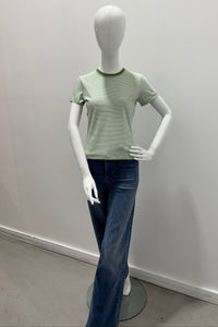 Frame The Baby Tee Jade Green Multi