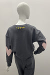 Kerri Rosenthal Boyfriend Sweatshirt Coeur Patchwork Pull