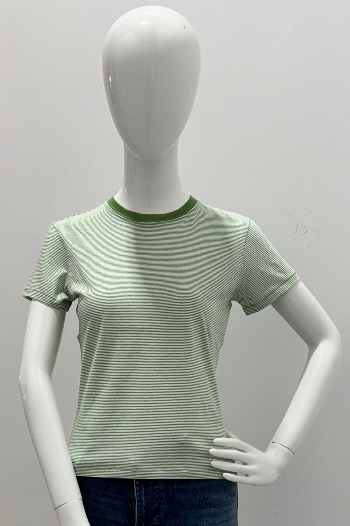 Frame The Baby Tee Jade Green Multi