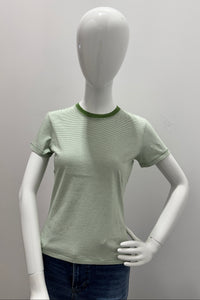 Frame The Baby Tee Jade Green Multi