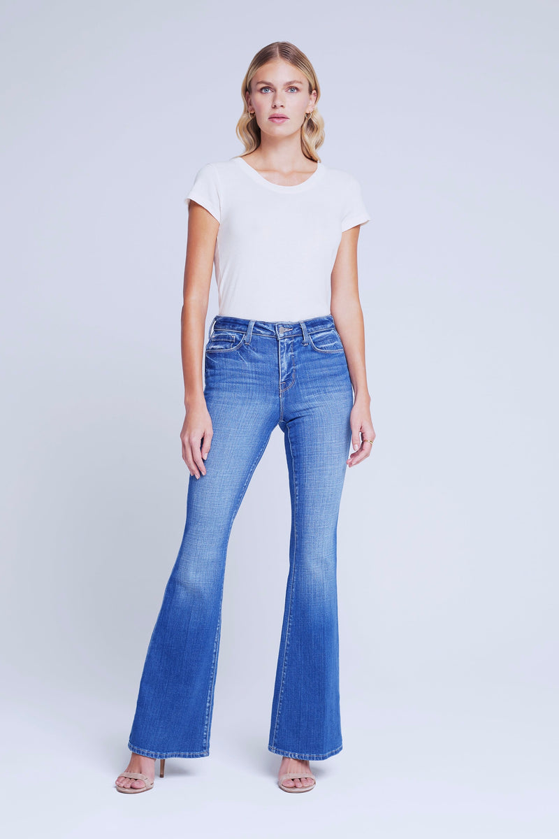 L'Agence Bell High Rise Flare Jeans