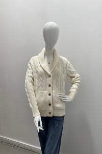 Kerri Rosenthal Cardigan Écharpe Helen Shawl Drapeau Canadien Écru