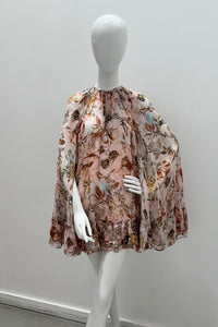 Hemant & Nandita Mini Dress Cape Beige