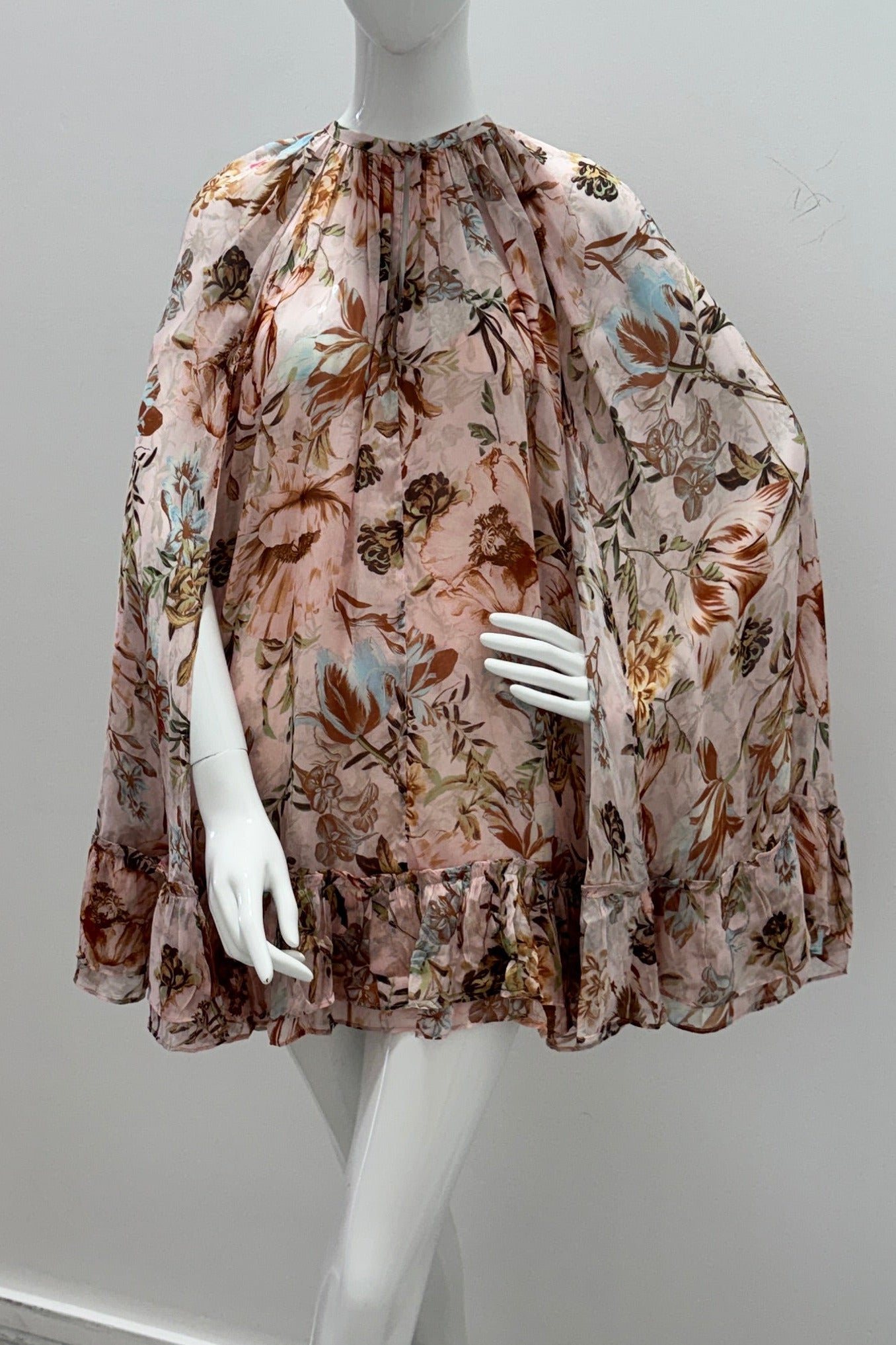 Hemant & Nandita Mini Dress Cape Beige