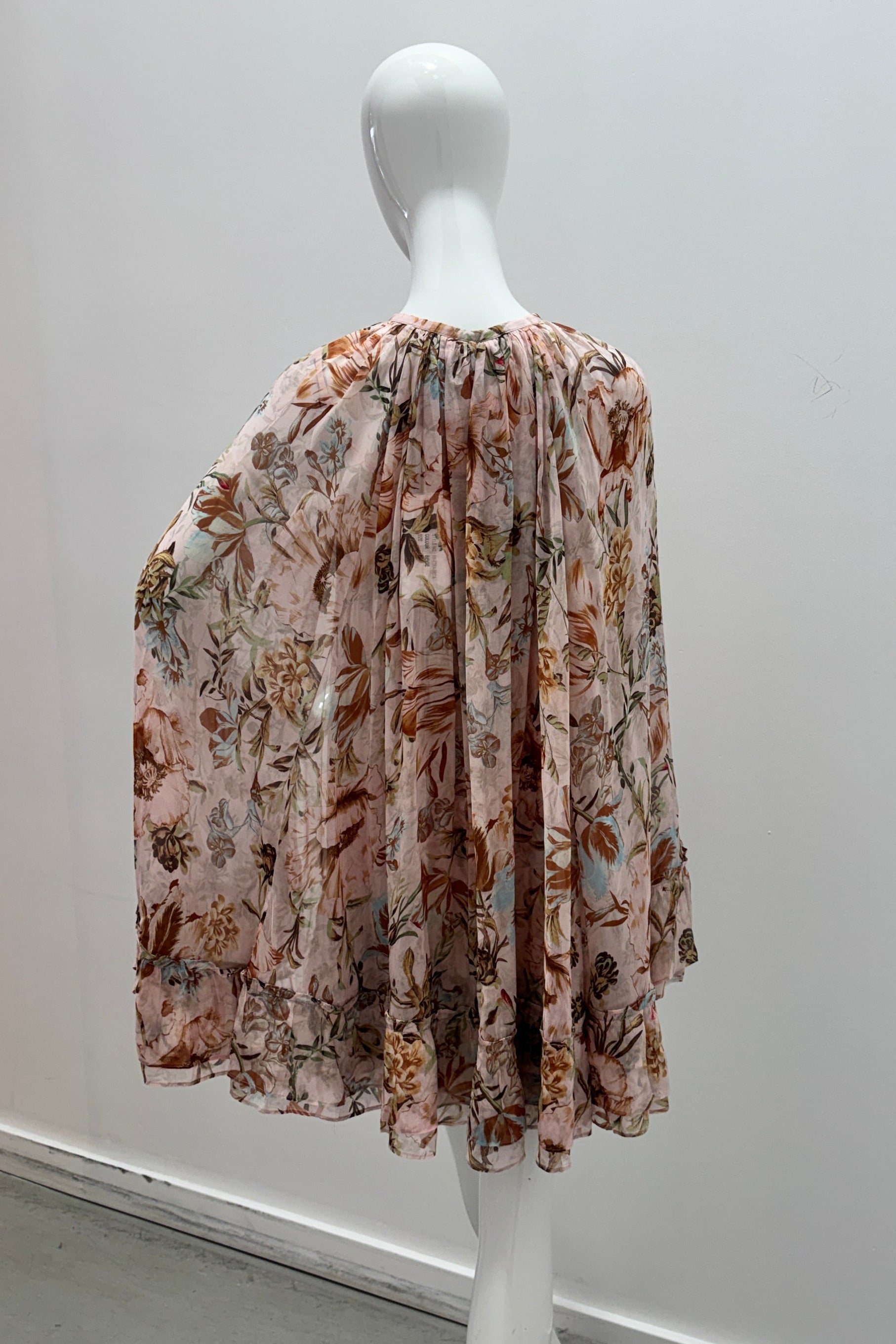 Hemant & Nandita Mini Dress Cape Beige