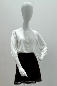 Repeat Polo léger en maille de coton-viscose