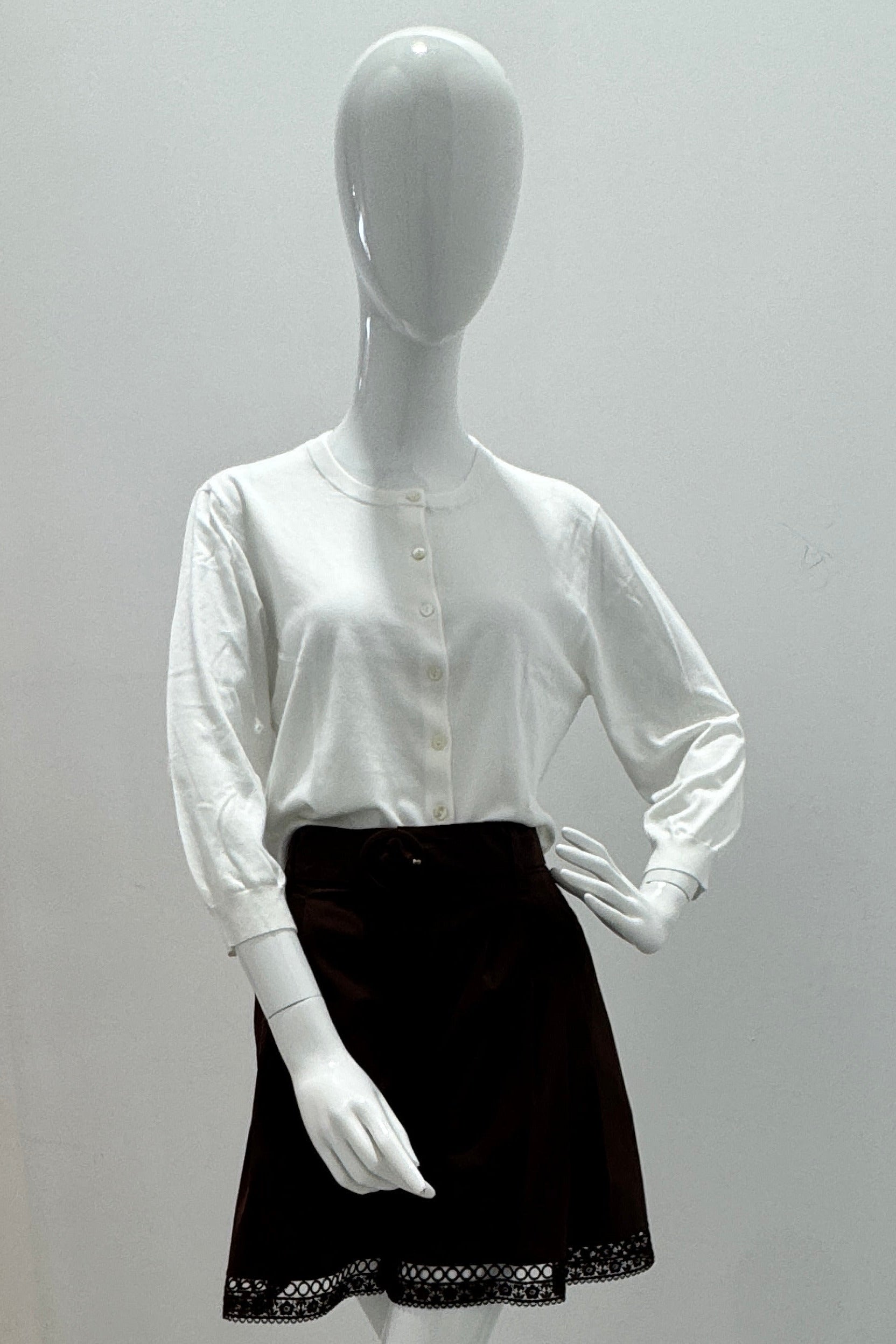 Repeat Polo léger en maille de coton-viscose