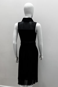 Robe chemise en maille technique Marella noire