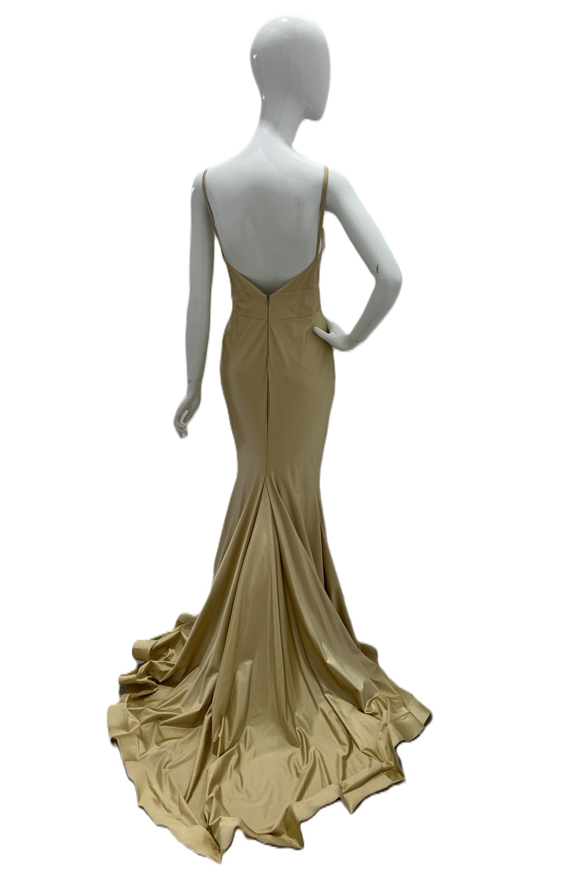 Jessica Angel Spaghetti Crossover Front Gown