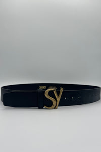 SEVENTY C10246100252 CEINTURE EN CUIR ÉPAIS AVEC LOGO SEVENTY