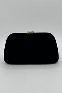 Très Chic Leaf Clutch Velvet