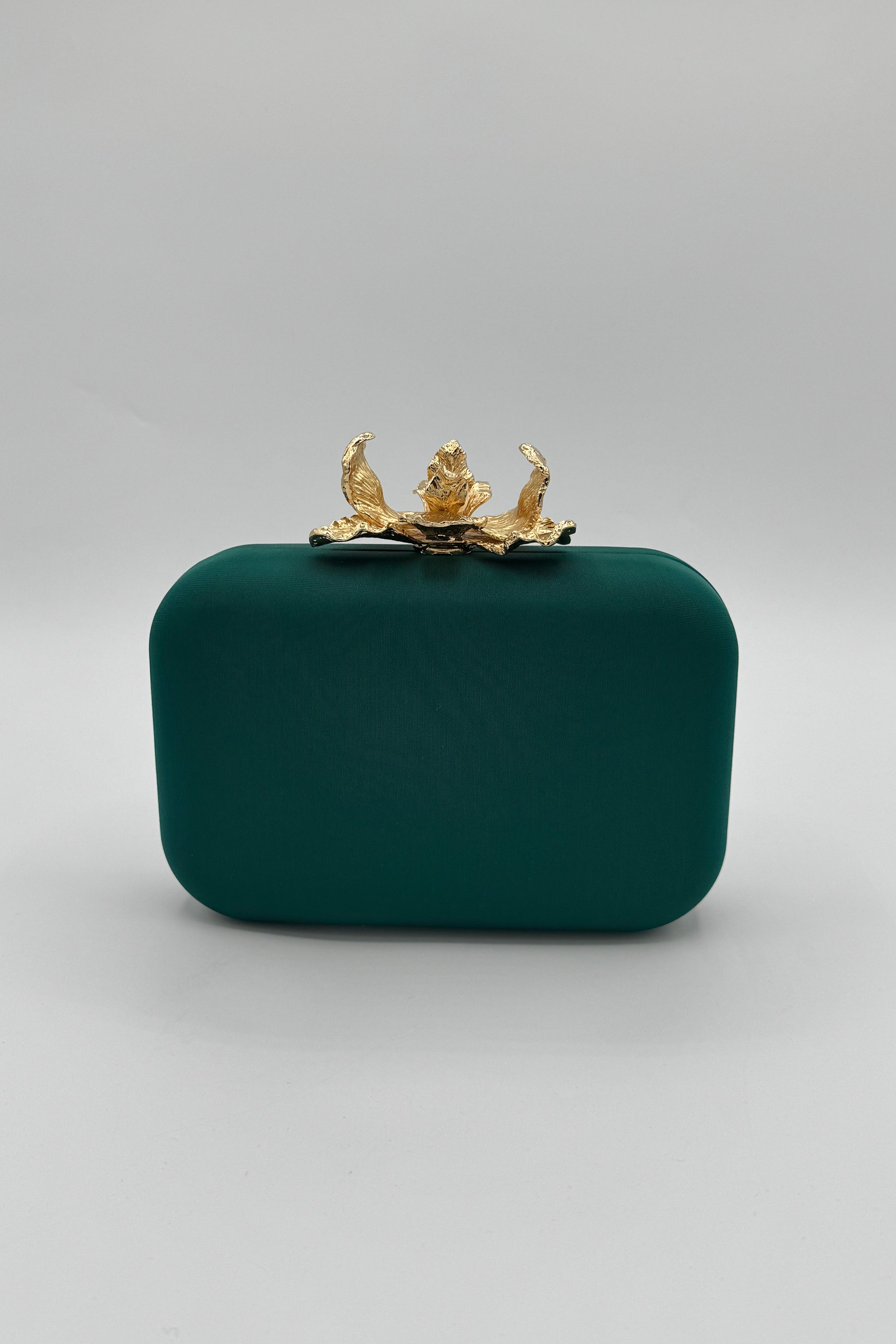 Très Chic Flower Clutch Teal