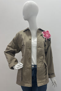 Josie Bruno Vintage Jacket With Peachy Pink Flowers