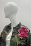 Josie Bruno Vintage Jacket With Fuchsia Coloured Flower