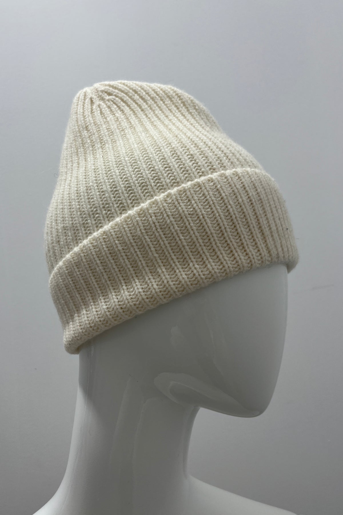 Repeat Organic Cashmere Ribbed Knit Hat
