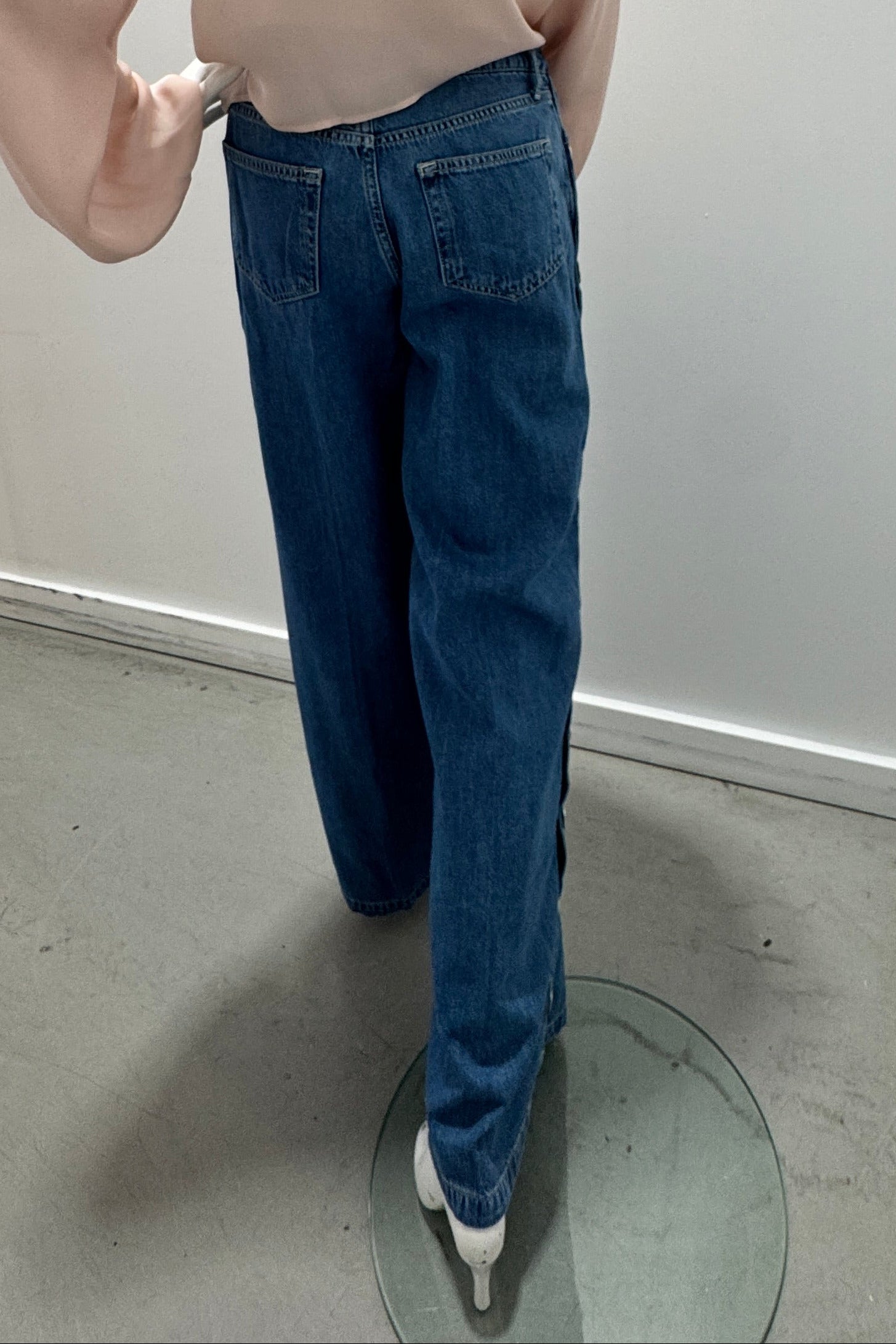 L'Agence Jennings High Rise Snap Wide Leg Jean Tortsen