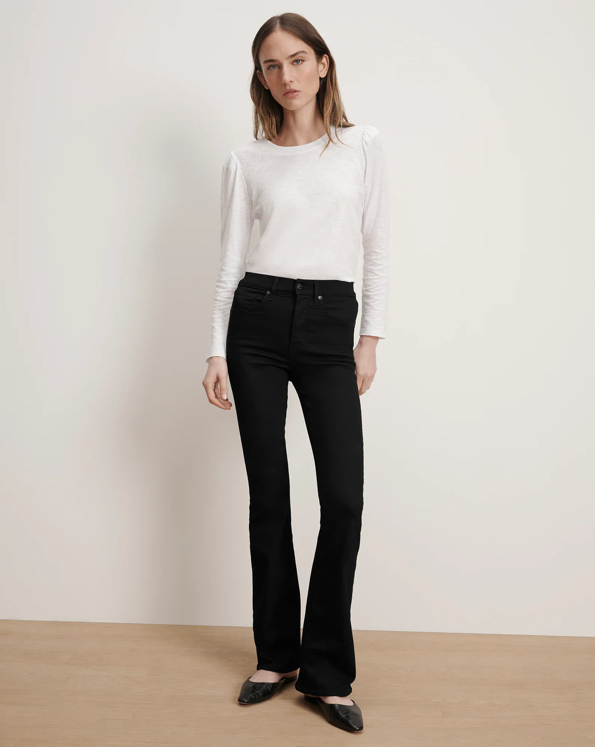 Veronica Beard Mason Baseball Tee White