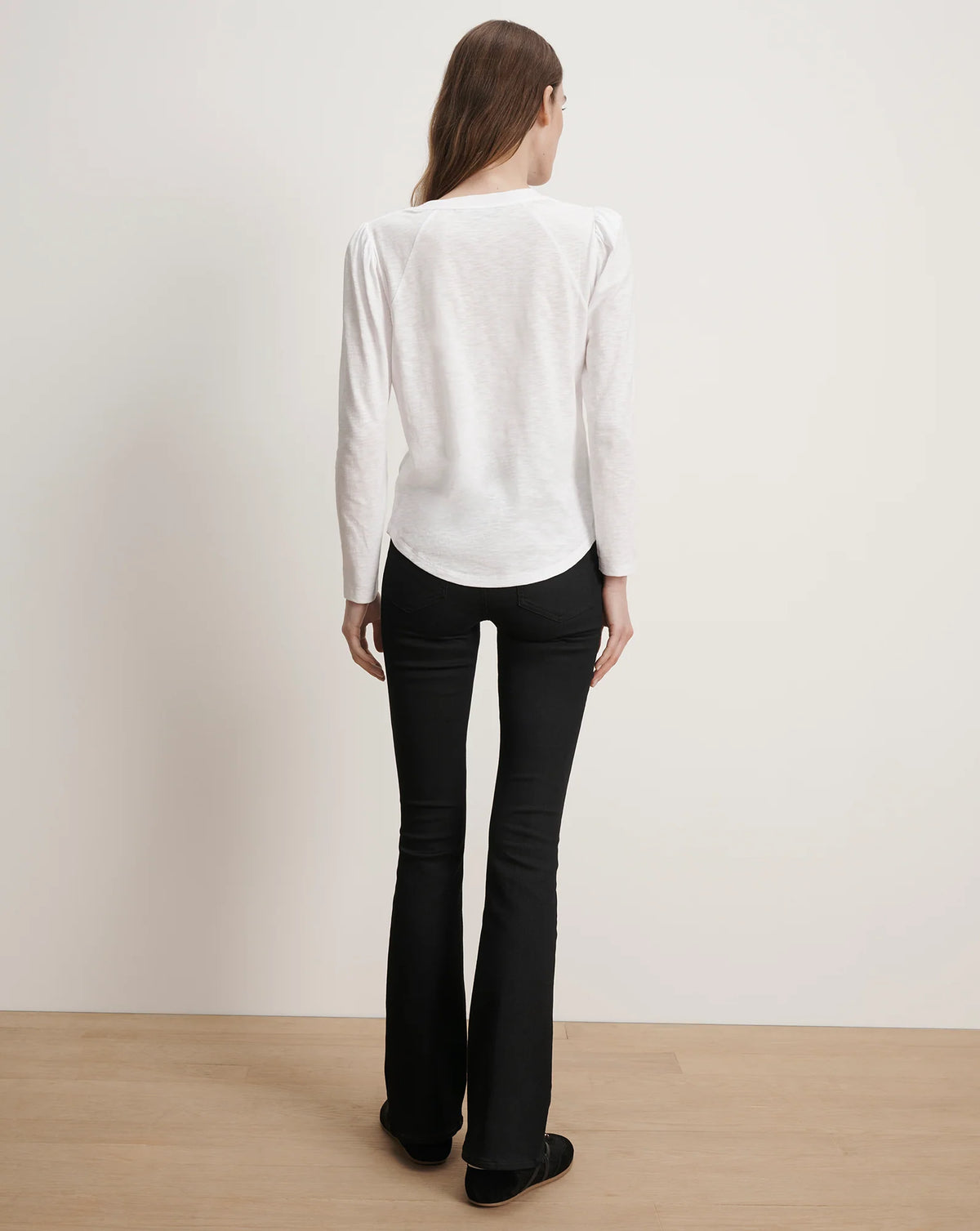 Veronica Beard Mason Baseball Tee White