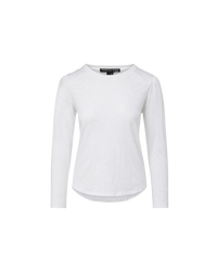 Veronica Beard Mason Baseball Tee White