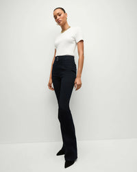 Veronica Beard Beverly Seamed Skinny-Flare Jean