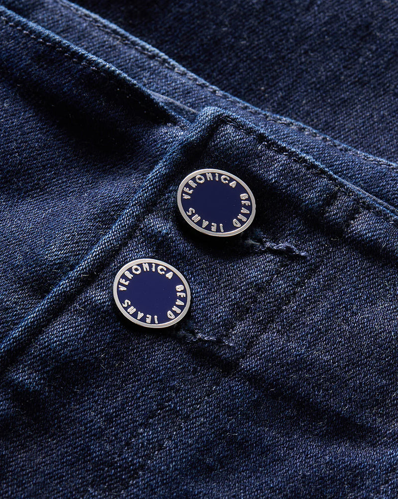 Veronica Beard Beverly Seamed Skinny-Flare Jean