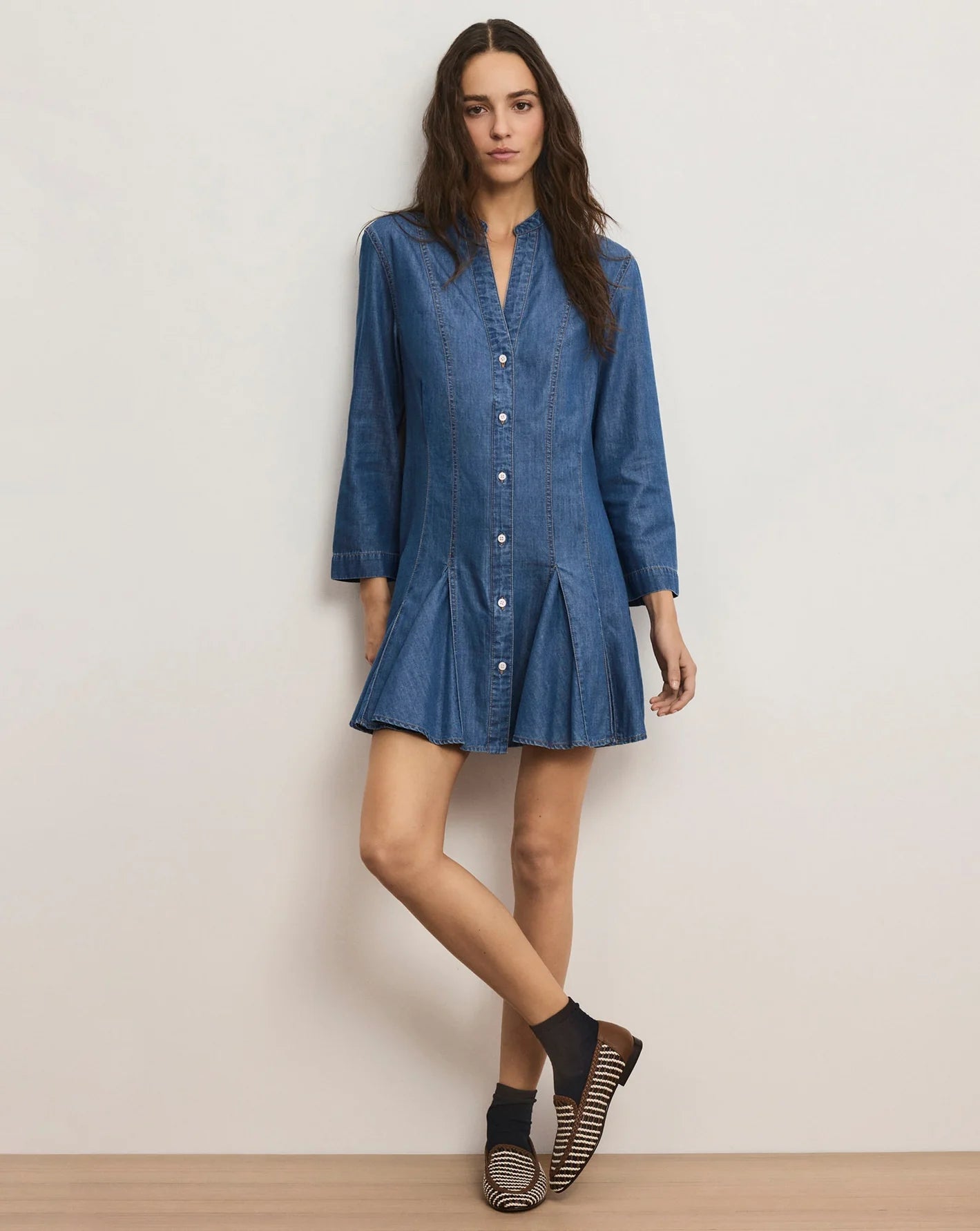 Veronica Beard Korinda Mini Shirtdress