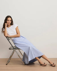 Veronica Beard Belmar Mixed-Media Midi Dress