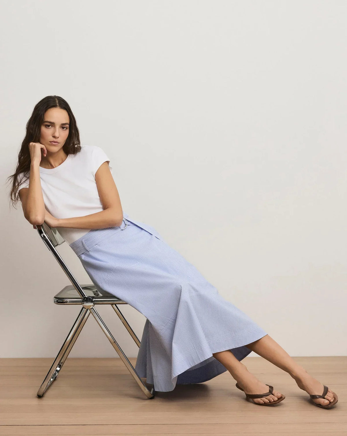 Veronica Beard Belmar Mixed-Media Midi Dress