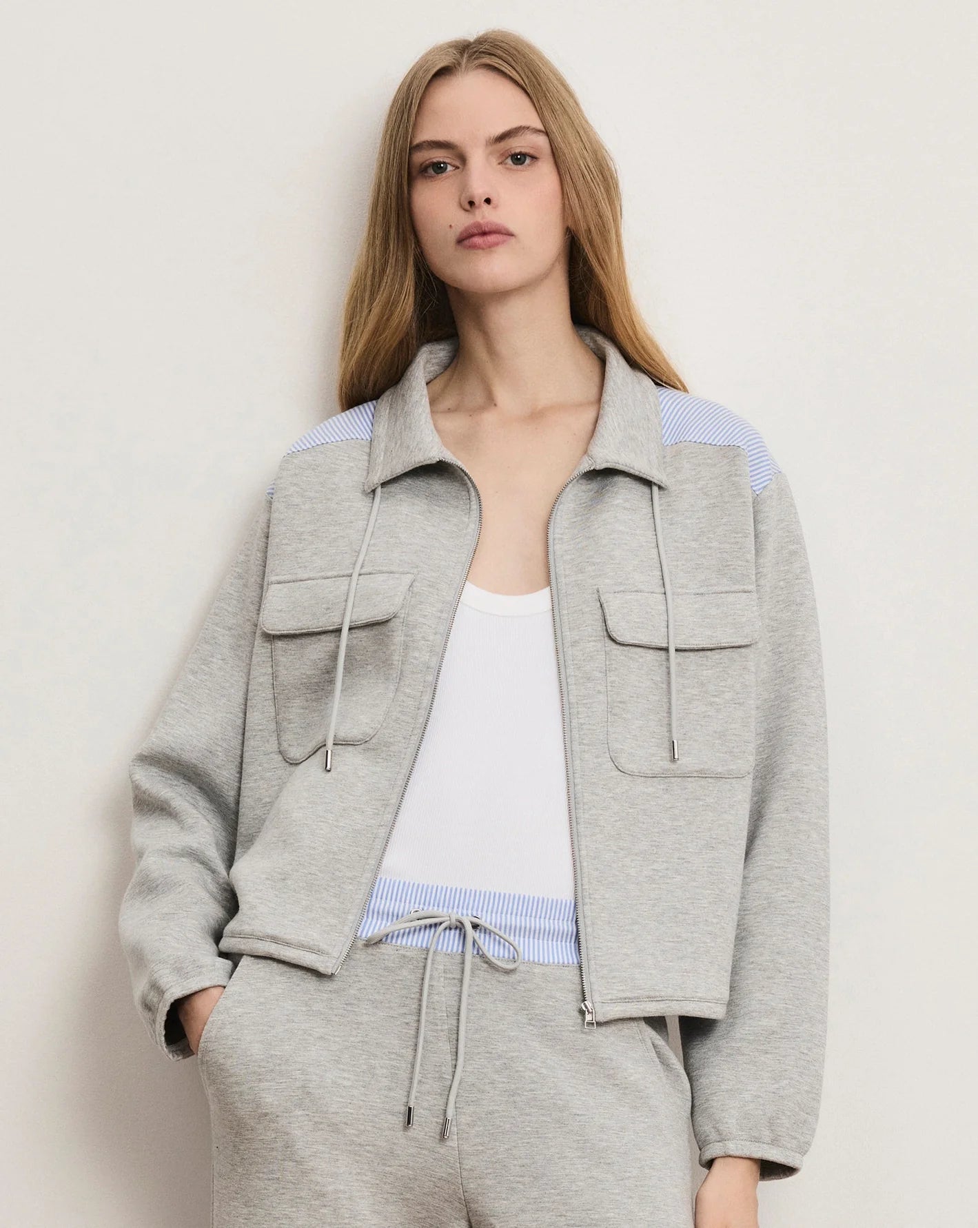 Veronica Beard Stellant Stretch-Scuba Jacket