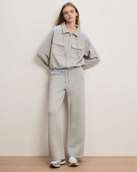 Veronica Beard Ernie Knit Wide-Leg Pants