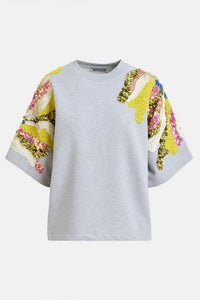 Essentiel Antwerp Jadda Academia Sweat Sweatshirt Silver Lining