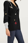 Cinq A Sept Nebula Embellished Hooded Khloe Blazer