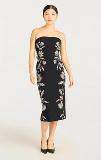 Cinq a Sept Floral Mixed Media Niles Dress