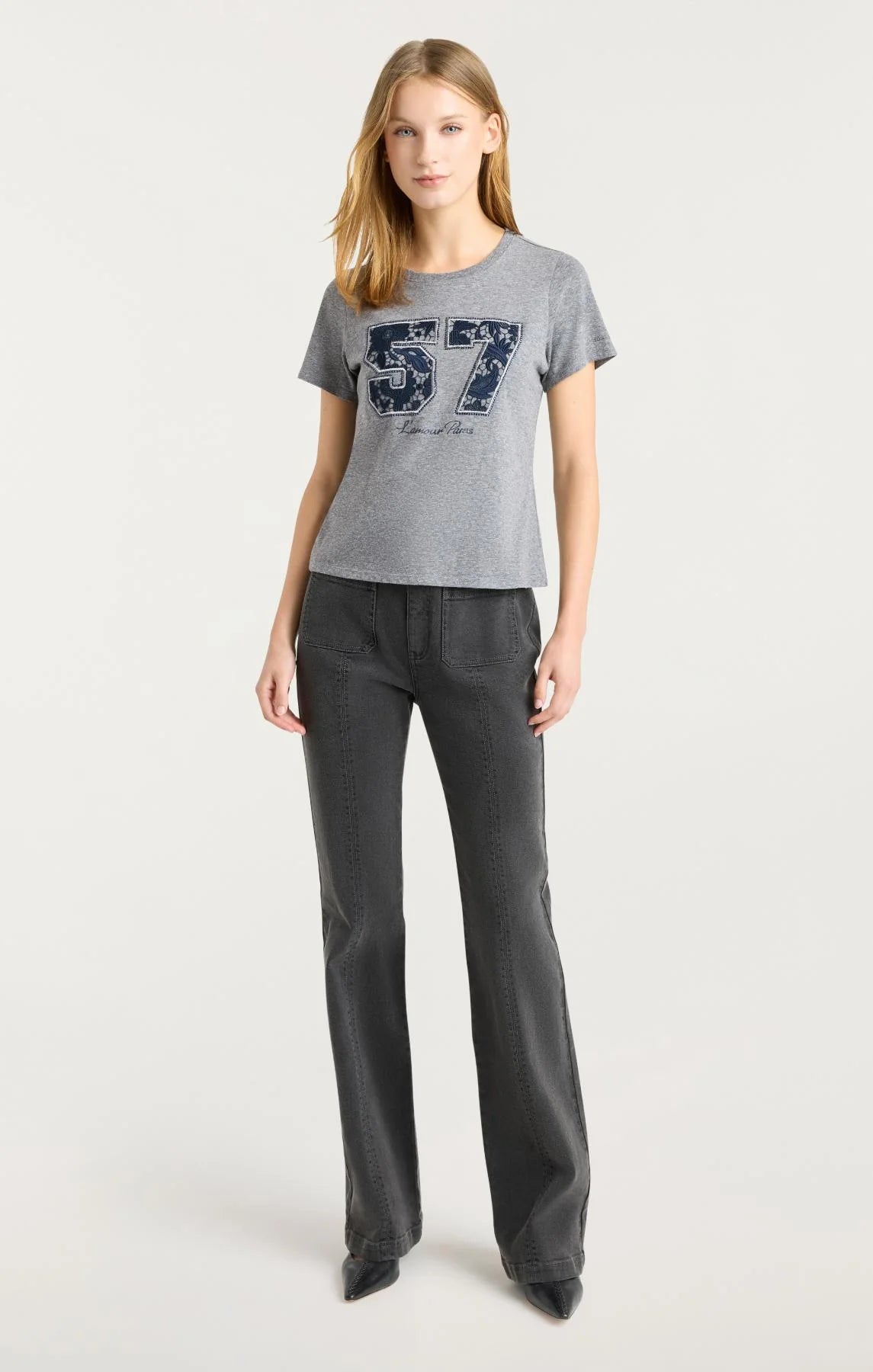 Cinq A Sept Lace 57 Shrunken Tee