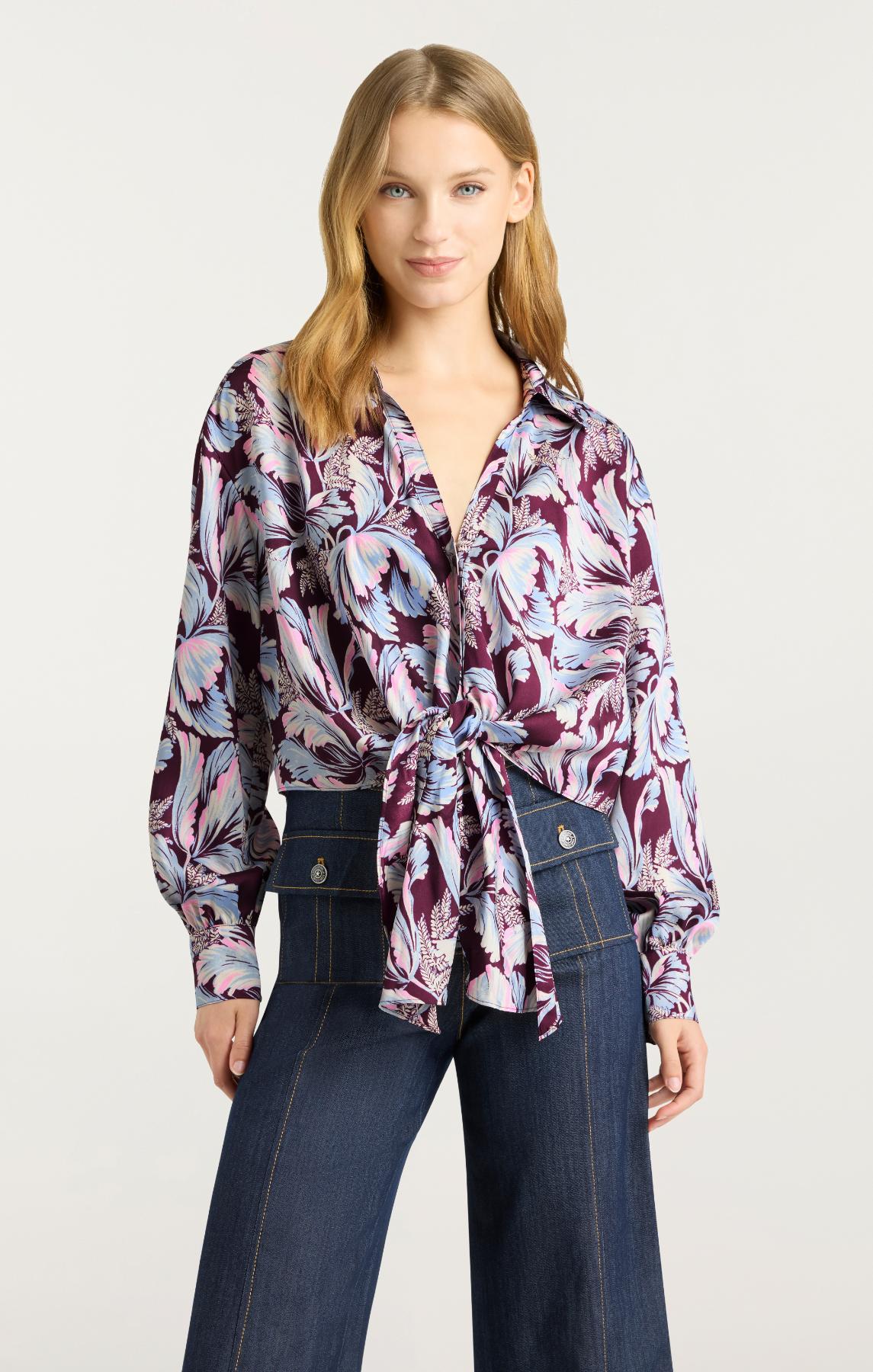 Cinq A Sept Multi Tulip Marianna Top