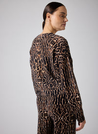 Cardigan à manches longues col en V Notshy