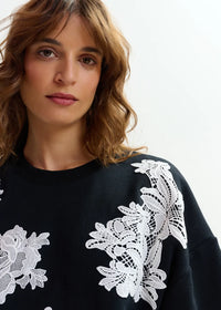 Essentiel Antwerp Sweatshirt Combo Jista Stunning Noir