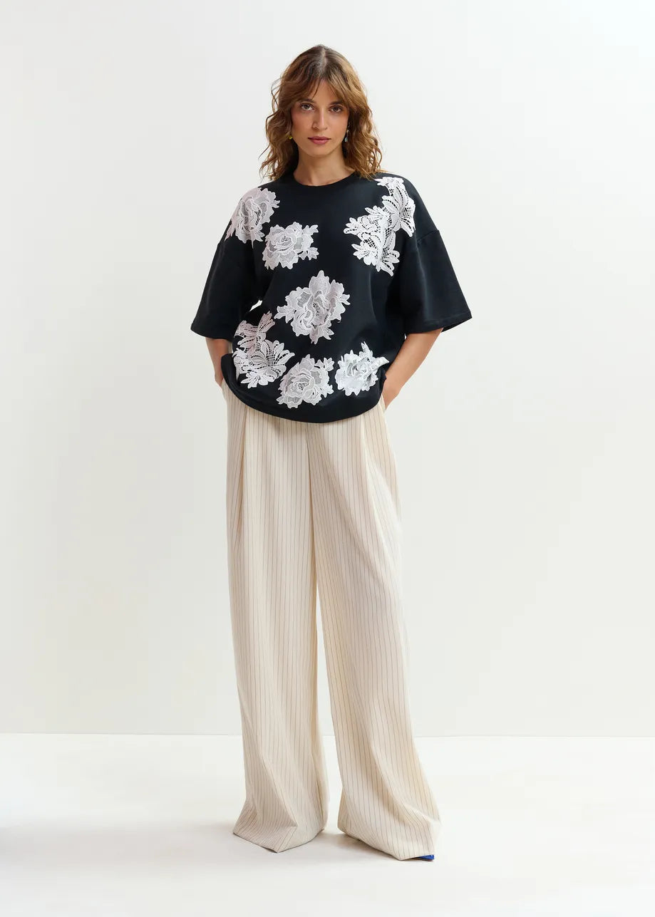 Essentiel Antwerp Sweatshirt Combo Jista Stunning Noir