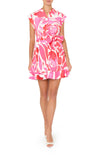 Milly Joan Dream Rose Pleated Dress