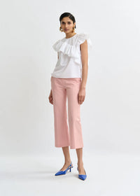 Essentiel Antwerp Top JooJoo Googoo Crinkle Blanc