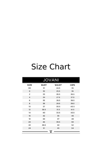 Jovani One Shoulder Chevron Sequin Gown