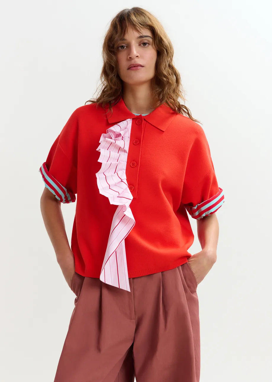 Essentiel Antwerp Jumble Princess Frills Polo