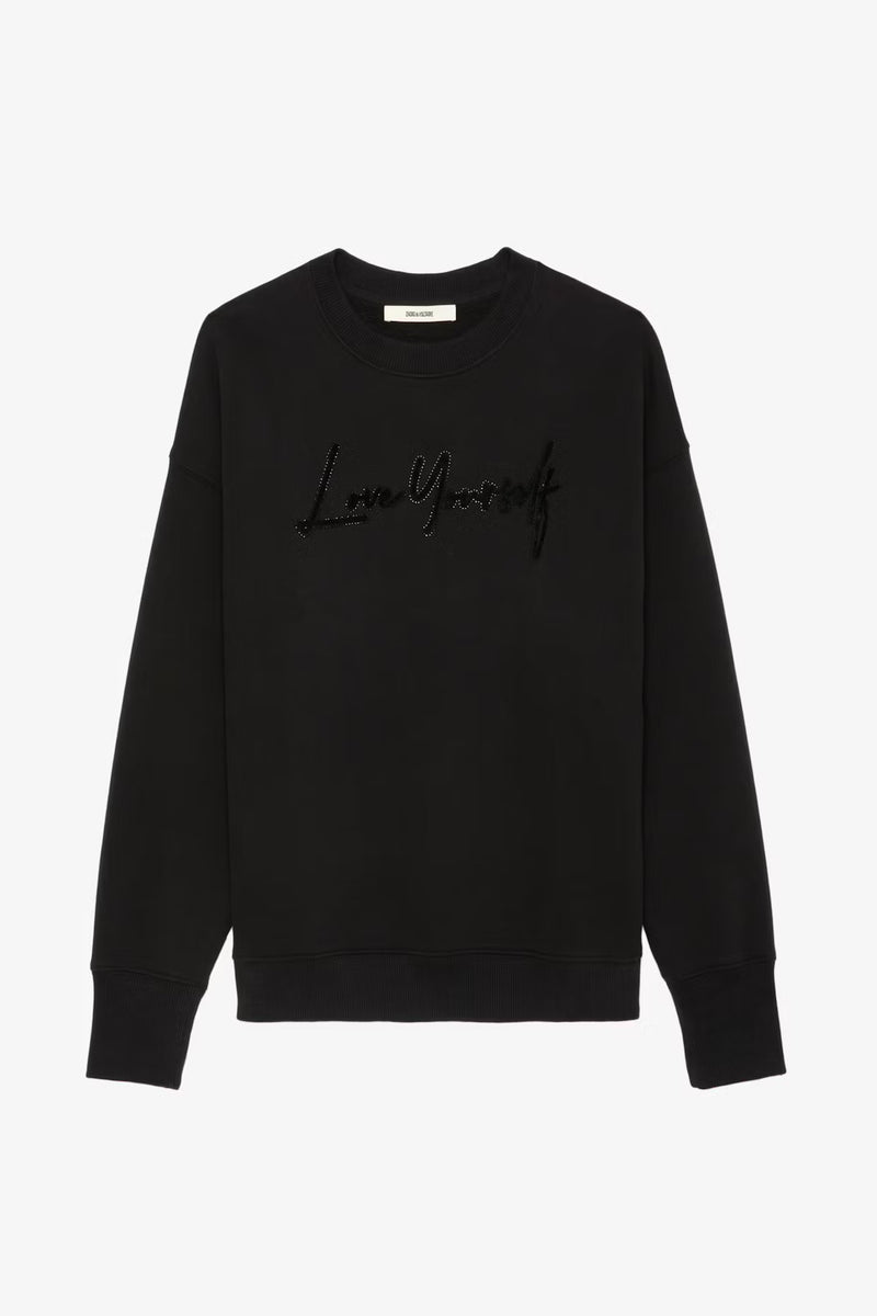 Zadig & Voltaire Oscar Love Yourself Diamanté Sweatshirt