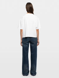 Zadig & Voltaire JWTS02922 Taida BC Coeur RNR Strass Tee Blanc