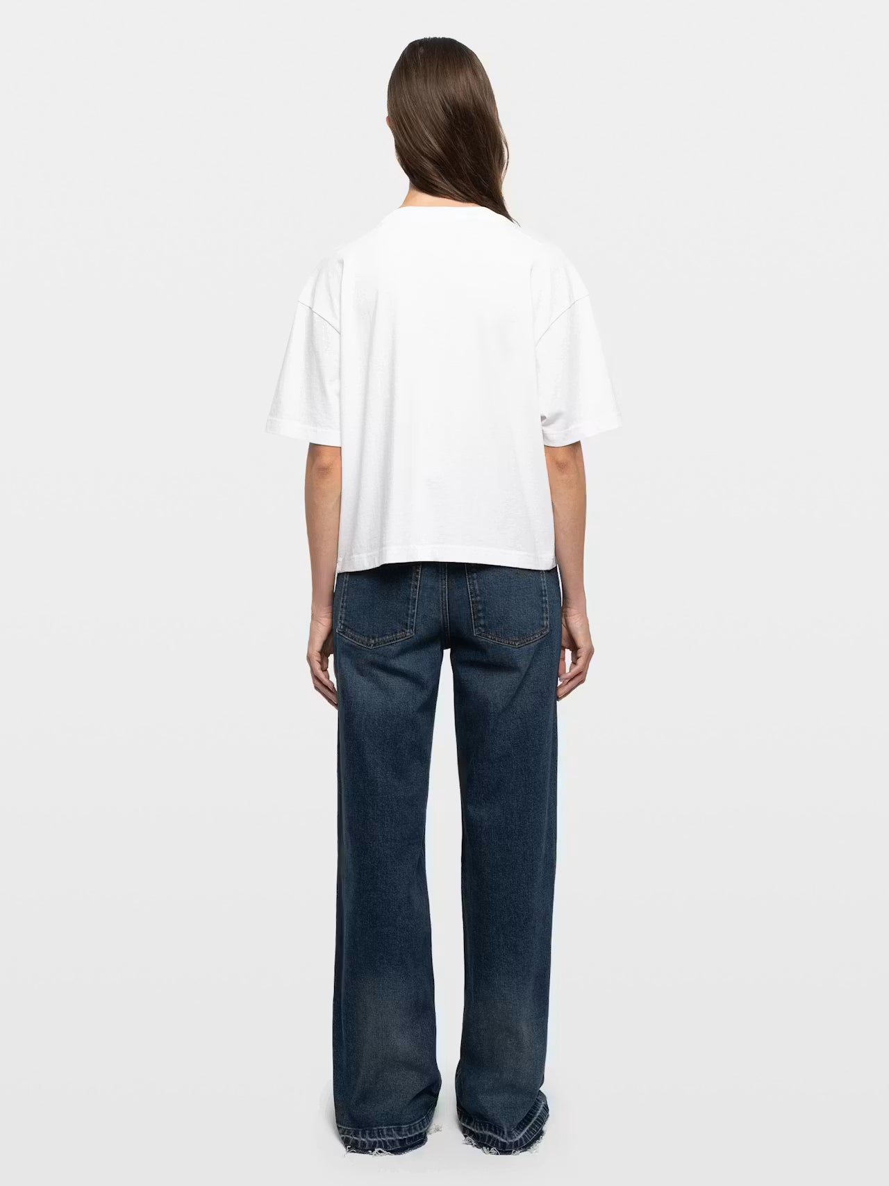 Zadig & Voltaire JWTS02922 Taida BC Coeur RNR Strass Tee Blanc