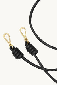 Cordons en cuir Louvini Kate - Noir