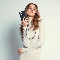 Cordons en cuir Louvini Kate - Noir