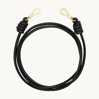 Cordons en cuir Louvini Kate - Noir